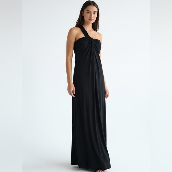 bebe Dresses & Skirts - Bebe Black One-Shoulder Maxi Dress S